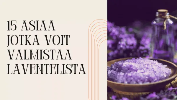 15 asiaa, jotka voit valmistaa laventelista